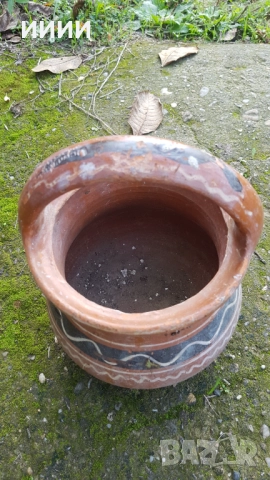 Глинено гърне ръкатка 2 , снимка 1