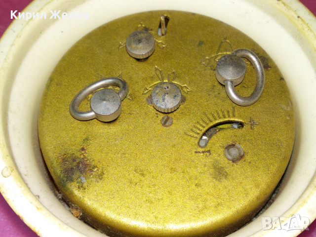 SLAVA MADE in USSR Стар КОЛЕКЦИОНЕРСКИ РУСКИ БУДИЛНИК МЕХАНИЧЕН НАСТОЛЕН ЧАСОВНИК СЛАВА СССР 30783, снимка 5 - Антикварни и старинни предмети - 44548894