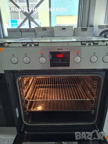 Фурна за вграждане с керамичен плот AEG COMPETENCE MAXI PYROLIS  74л. , снимка 2 - Печки, фурни - 56372628