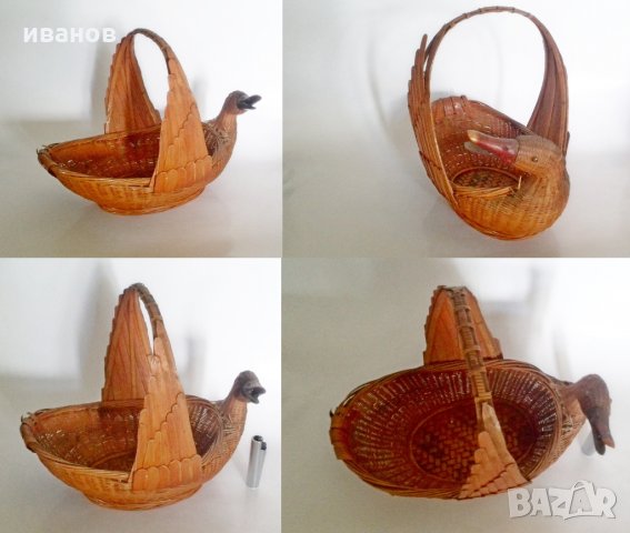 Френска кошница - панер във формата на патка или гъска, снимка 2 - Антикварни и старинни предмети - 29988671