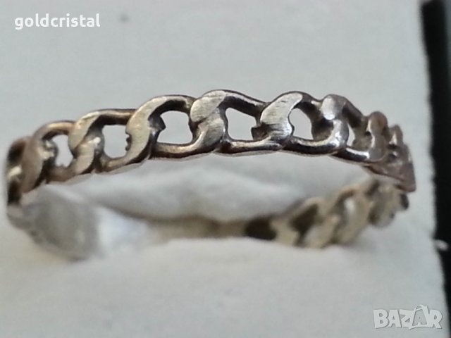 Сребърен пръстен халка, снимка 3 - Пръстени - 42770901