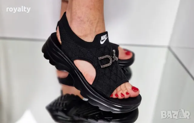 Nike черни дамски сандали , снимка 2 - Сандали - 50394165
