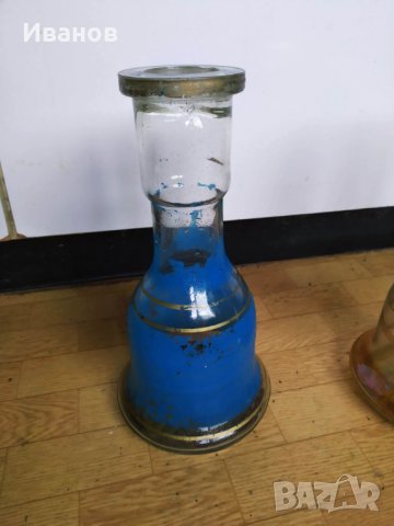 Винтидж стъклени вази 3 броя, снимка 4 - Антикварни и старинни предмети - 30755795