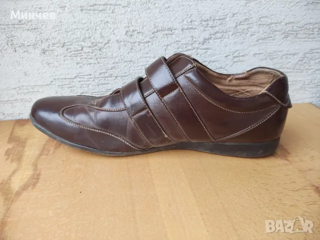 ПРОМО! Спортно елегантни кожени мъжки обувки NERO Firenze 42 боти мокасини , снимка 3 - Ежедневни обувки - 47278546