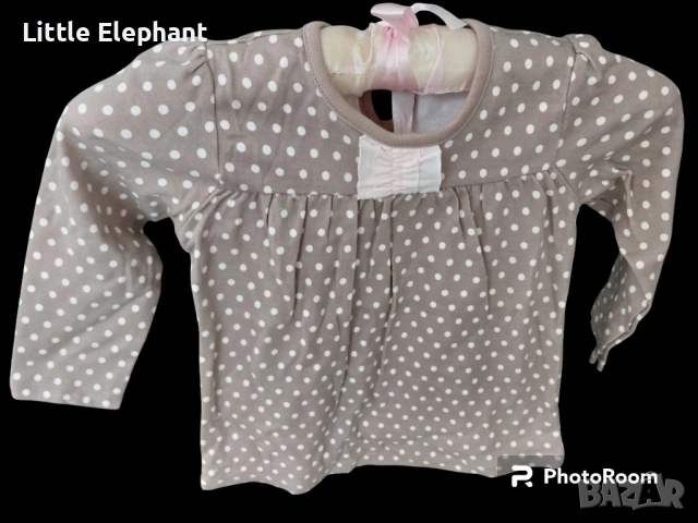 Блузка с дълъг ръкав за 18-24 мес мом розови точки,колекция"Points",Англия