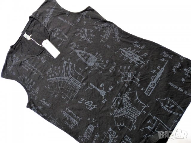 Нова! G-Star Riley Long RT WMN Sleeveless Дамска Теника Туника с Паднало Рамо Размер S, снимка 3 - Тениски - 37822218