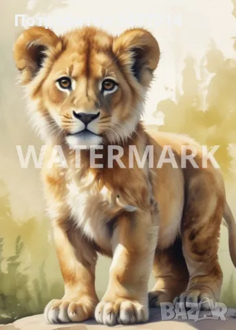 Лот от 6 картини в размер 25х35 см за детска стая, животни, пвц пана със закачалки, снимка 6 - Други - 48902066