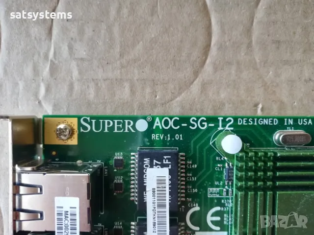 SuperMicro AOC-SG-I2 PCI Express Dual Port Gigabit Network Adapter Card LP, снимка 8 - Мрежови адаптери - 48384950