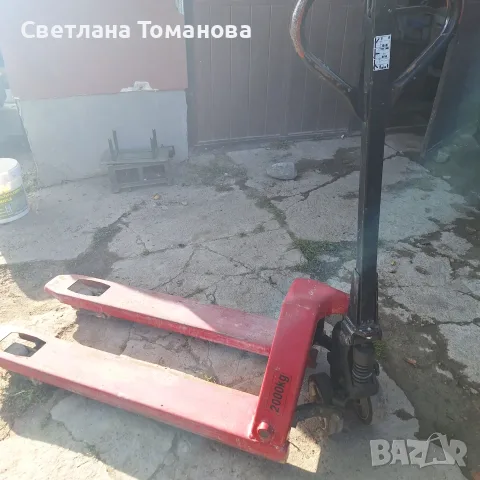 ТРАНСПАЛЕТНА КОЛИЧКА, снимка 2 - Индустриална техника - 56199915