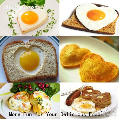 1733 Кръгла силиконова форма за пържени яйца и палачинки, снимка 4 - Други - 44238143