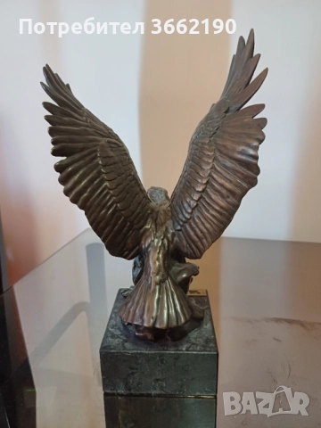 Бронзов орел, снимка 3 - Статуетки - 52515157