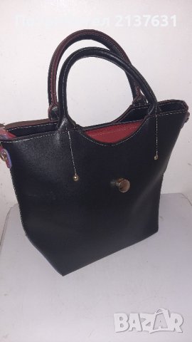 НОВА  ! ДАМСКА ЧАНТА  " ЧЕРНО и ЧЕРВЕНО ", снимка 4 - Чанти - 42451935
