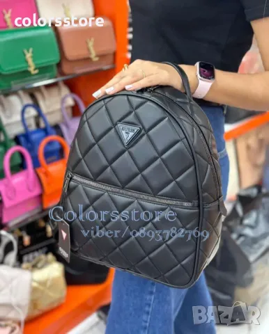 Черна раница Guess  код SG31, снимка 3 - Раници - 39028729