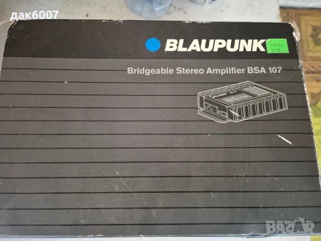 Усилвател за автомобил "BLAUPUNKT BSA107"-Нов, снимка 2 - Ресийвъри, усилватели, смесителни пултове - 56321562
