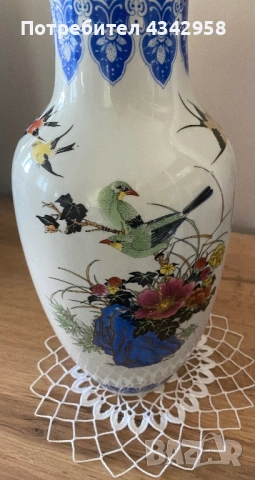 Винтидж китайска порцеланова ваза., снимка 5 - Антикварни и старинни предмети - 52934861