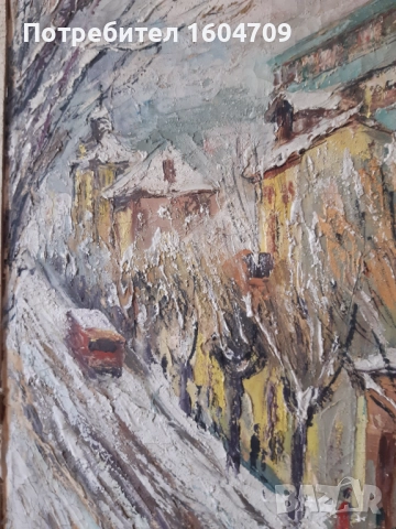 Стара картина 1964г Тодор Калпакчиев, снимка 6 - Картини - 52068246