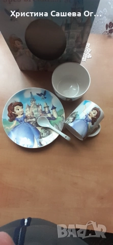 Детски сервиз за хранене , снимка 2 - Прибори, съдове, шишета и биберони - 52865414