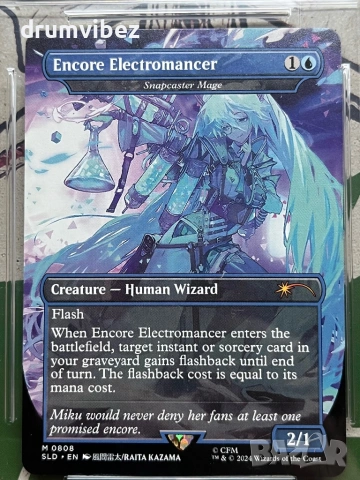 MTG Hatsune Miku Encore Electromancer Card, снимка 8 - Колекции - 52392361