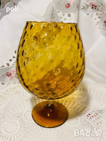 стъклена чаша Empoly, снимка 5 - Антикварни и старинни предмети - 51121717