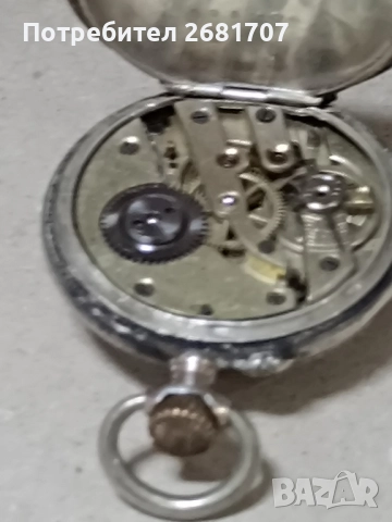 сребърен джобен часовник , снимка 7 - Джобни - 52047989