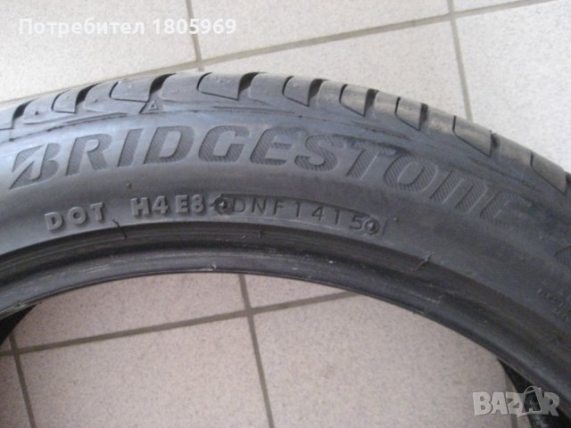 1бр. лятна гума 225/45/19 Bridgestone, снимка 3 - Гуми и джанти - 37121207