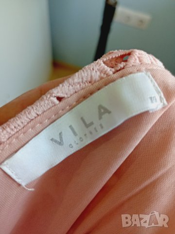Дантелена рокля пепел от рози, Vila 36, снимка 2 - Рокли - 36958986