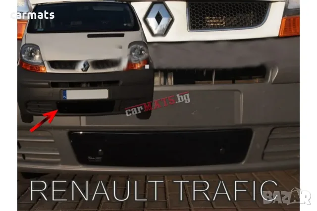 Зимен дефлектор (протектор) за решетка HЕКО за Renault Trafic (2001-2006) - down