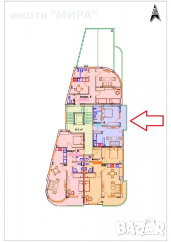 ДВУСТАЕН АПАРТАМЕНТ в кв. Македонски - ново строителство, снимка 3 - Апартаменти - 39445121