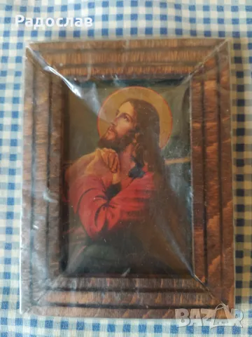 стара икона Исус Христос , снимка 2 - Икони - 49297117