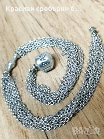 Pandora оригинална сребърна гривна S 925 ALE , снимка 6 - Гривни - 53290447