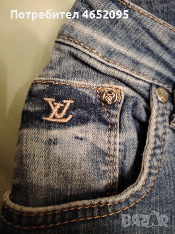 Къси Дамски дънки 3/4-ти Louis vuitton, снимка 6 - Дънки - 53298823