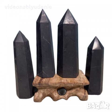 Пирамидален Обелиск Висулка Голямо Монолитно Парче Лечебен Шунгит Най-целебният Камък на Земята 90мм, снимка 3 - Други ценни предмети - 40070060