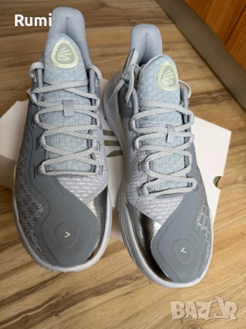 Оригинални нови сиви маратонки UNDER ARMOUR CURRY 11 ! 44,45 н, снимка 4 - Маратонки - 43463606