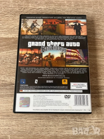 PlayStation 2 GTA San Andreas , снимка 3 - Игри за PlayStation - 52889866