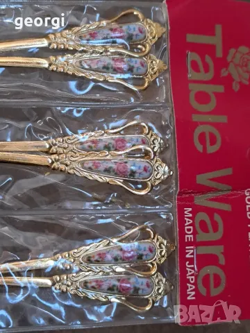 позлатени японски вилички за торта 18/2, снимка 7 - Форми - 47386798