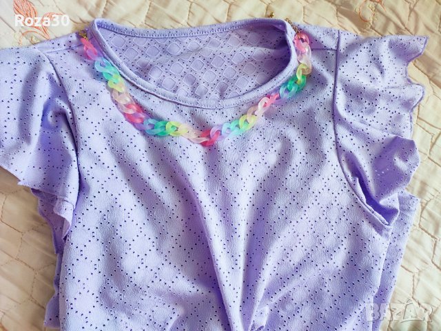 виолетова блуза