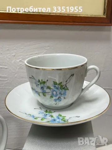 Български Антикварен сервиз за Чай, снимка 12 - Сервизи - 50138548