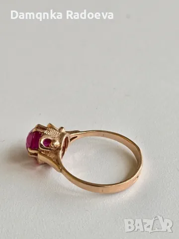 СССР златен пръстен 14 карата, снимка 3 - Пръстени - 49847763