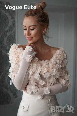 дамски боди с цветя , снимка 4 - Корсети, бюстиета, топове - 56225228