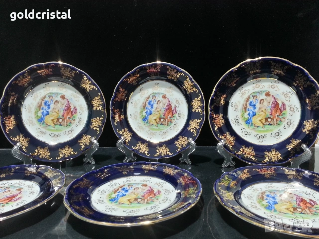 чинии порцелан Чехословакия , снимка 2 - Антикварни и старинни предмети - 53939780