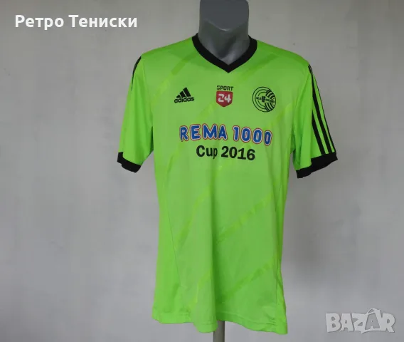 Тениска на Sejs-Svejbæk • домакински екип • adidas • зелено • размер L • Мъже