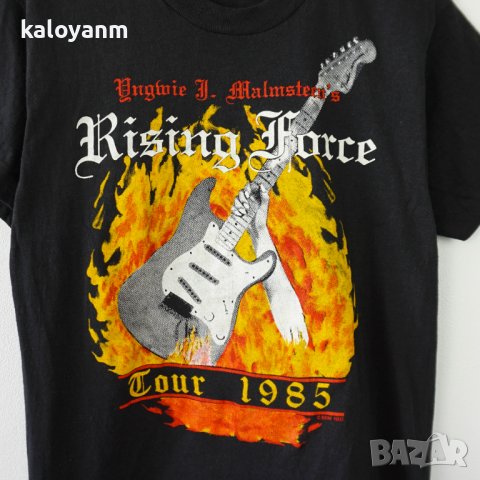 Rising Force Tour 1985 ретро метълска тениска - размер S, снимка 2 - Тениски - 37911059