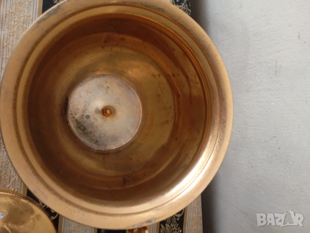 Винтидж купа с капак, снимка 6 - Други ценни предмети - 54133485