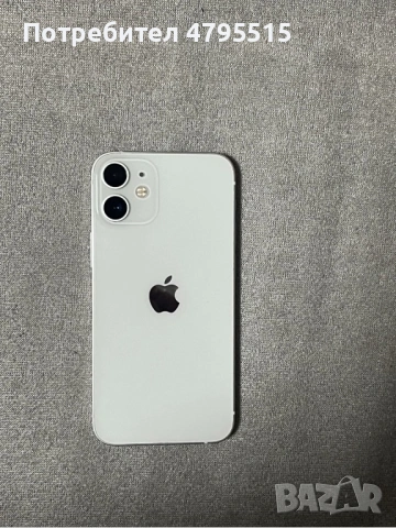 iPhone 12 mini 128 gb white бял КАТО НОВ+ подарък MagSafe зарядно, снимка 3 - Apple iPhone - 54269886