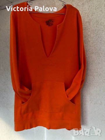Тънко голямо худи 100% памук, снимка 6 - Блузи с дълъг ръкав и пуловери - 31534127