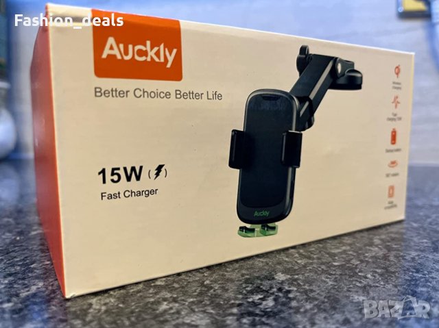 Ново 15W безжично зарядно за кола автомобил универсална Стойка телефон, снимка 7 - Селфи стикове, аксесоари - 40122393