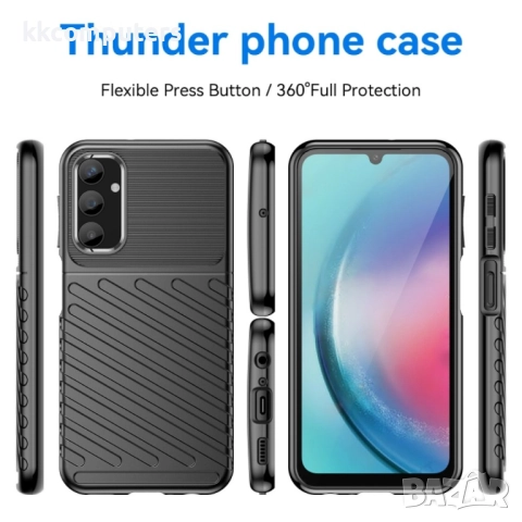 Samsung Galaxy A25 5G Удароустойчив Thunderbolt Калъф и Протектор, снимка 6 - Калъфи, кейсове - 52738345