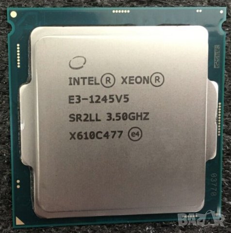 CPU процесор Intel® Xeon  E3 1245 v5, 8Mb Cache, 3.50 GHz, снимка 1 - Процесори - 40271080