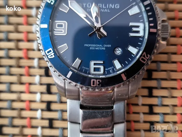 Часовник Stuhrling swiss quartz , снимка 3 - Мъжки - 55832941
