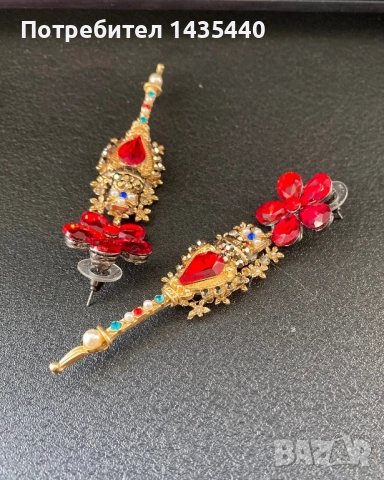 Обеци на дизайнерката Анелия Милчева, снимка 2 - Обеци - 52365323